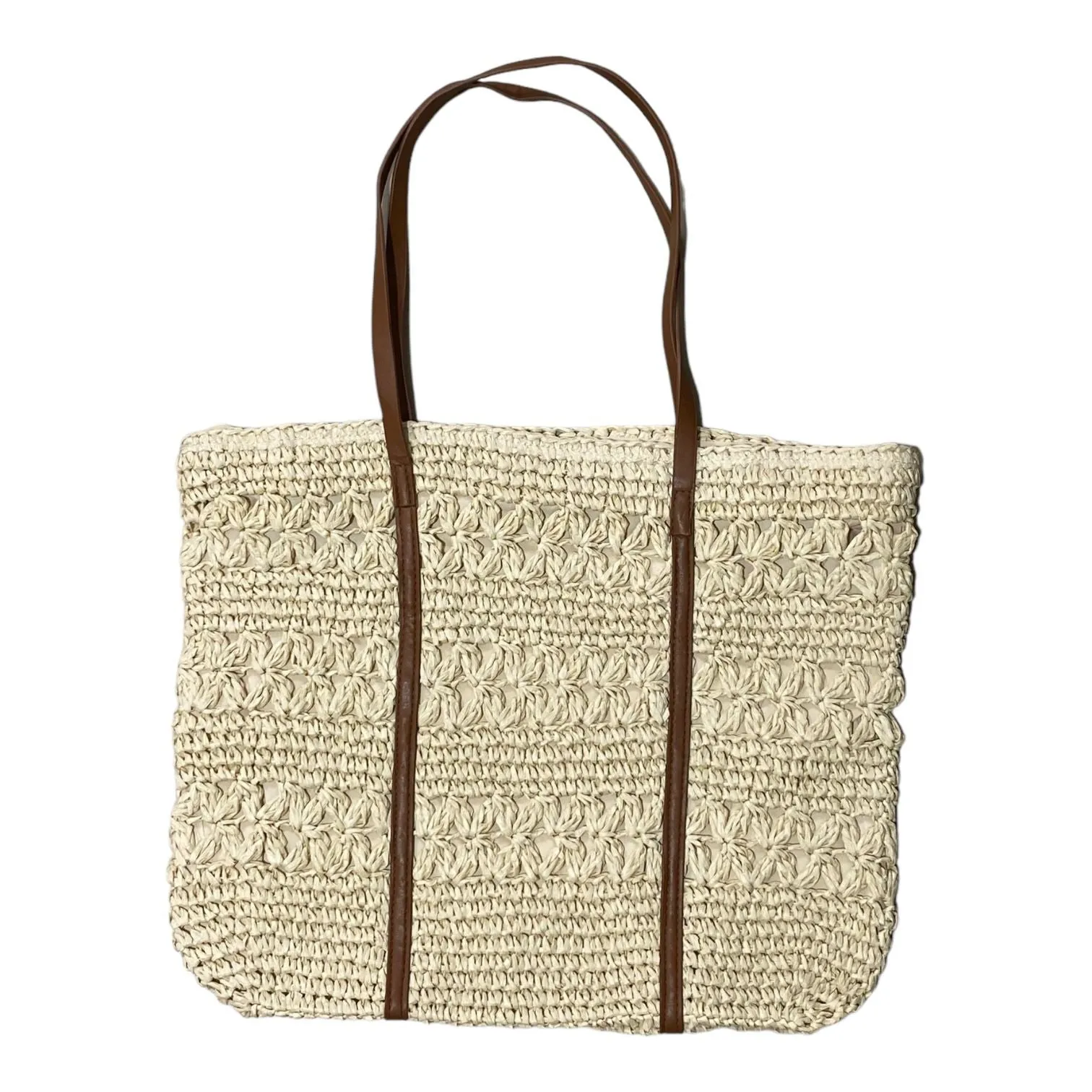 Rectangular Straw Beach Bag