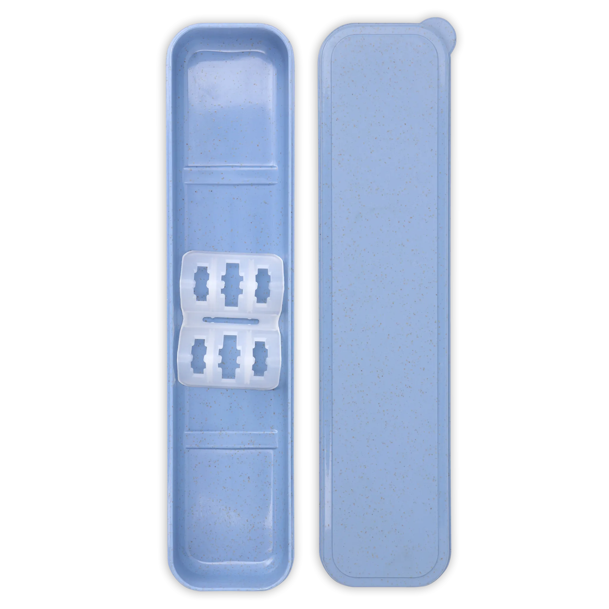 Reusable Plastic Travel Case (Blue)