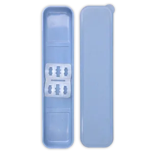 Reusable Plastic Travel Case (Blue)