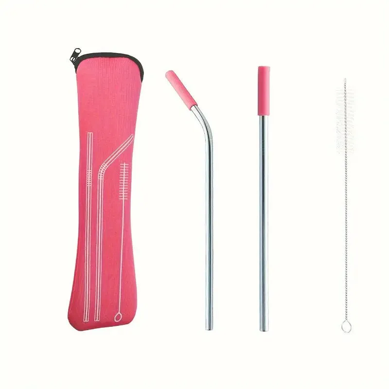 Reusable Straw Set - 3 COLORS