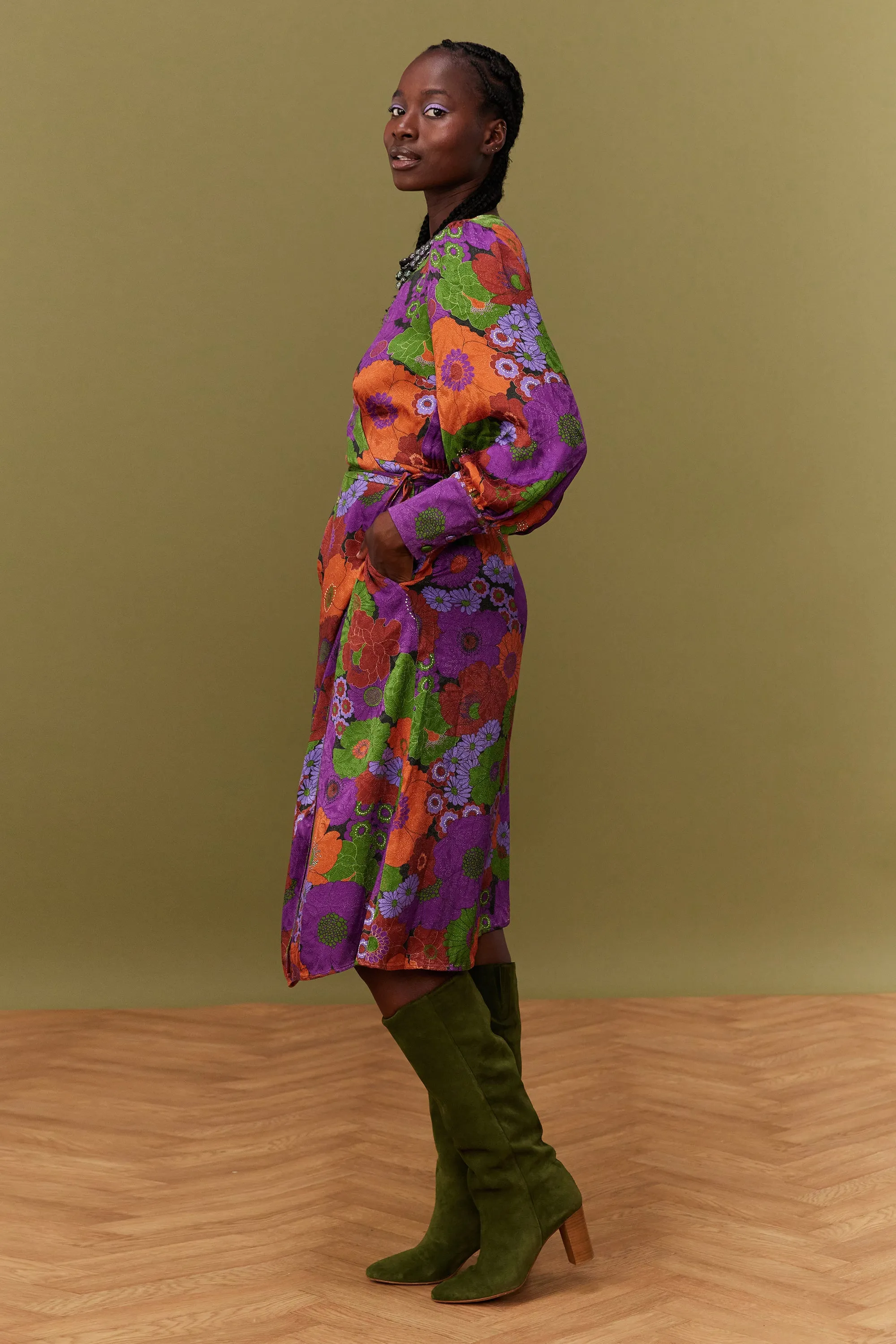 ROBE MARLA AUTUMN BLOSSOM