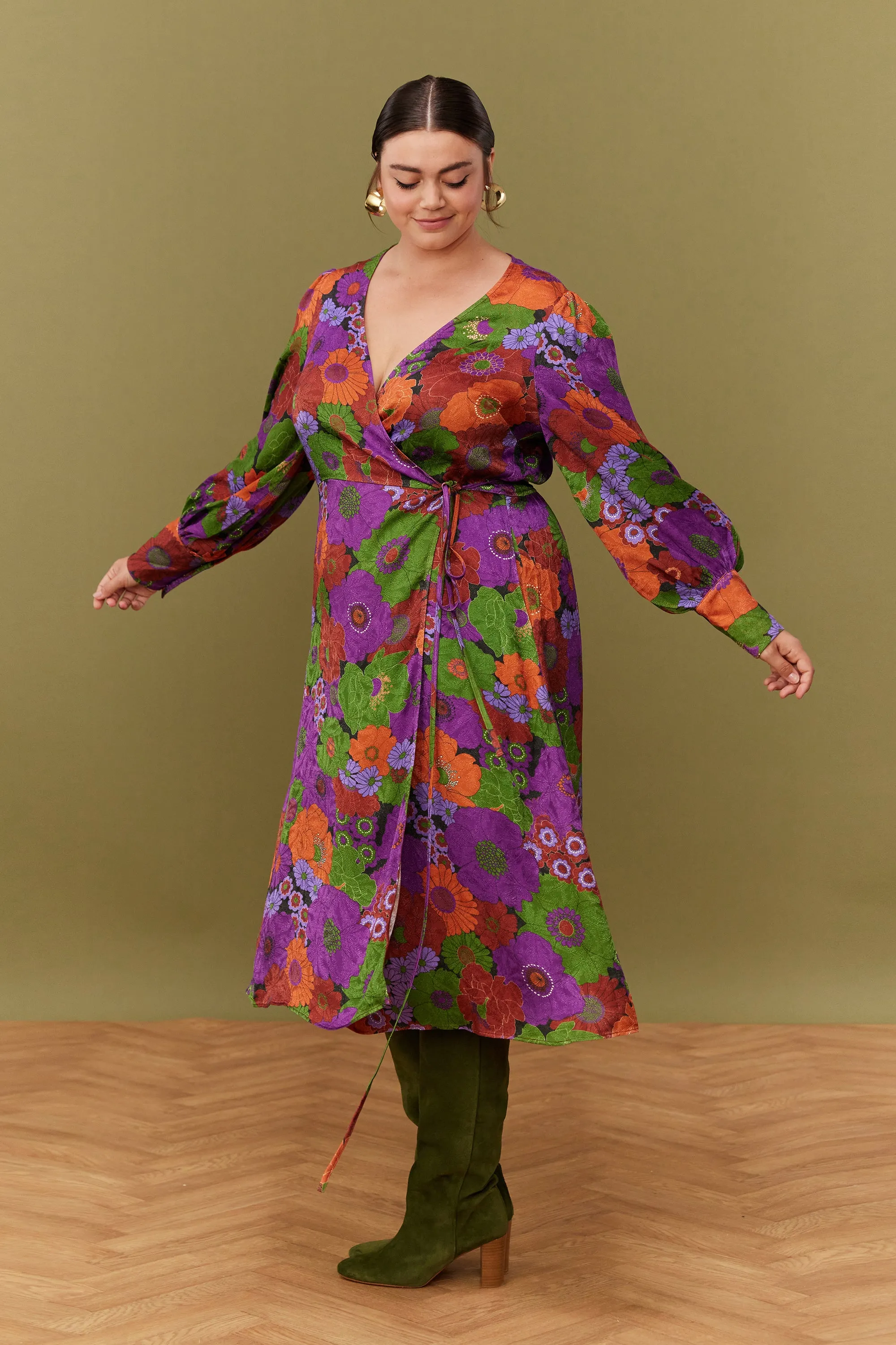 ROBE MARLA AUTUMN BLOSSOM