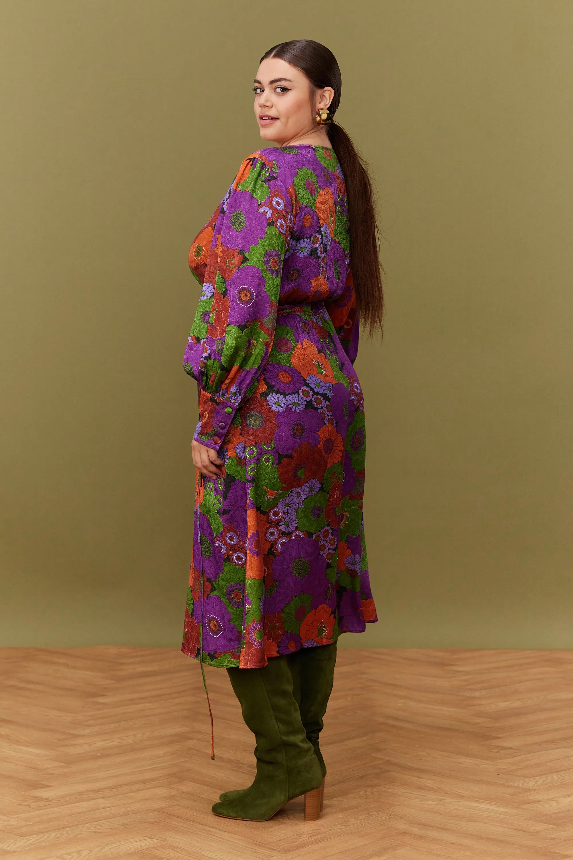 ROBE MARLA AUTUMN BLOSSOM