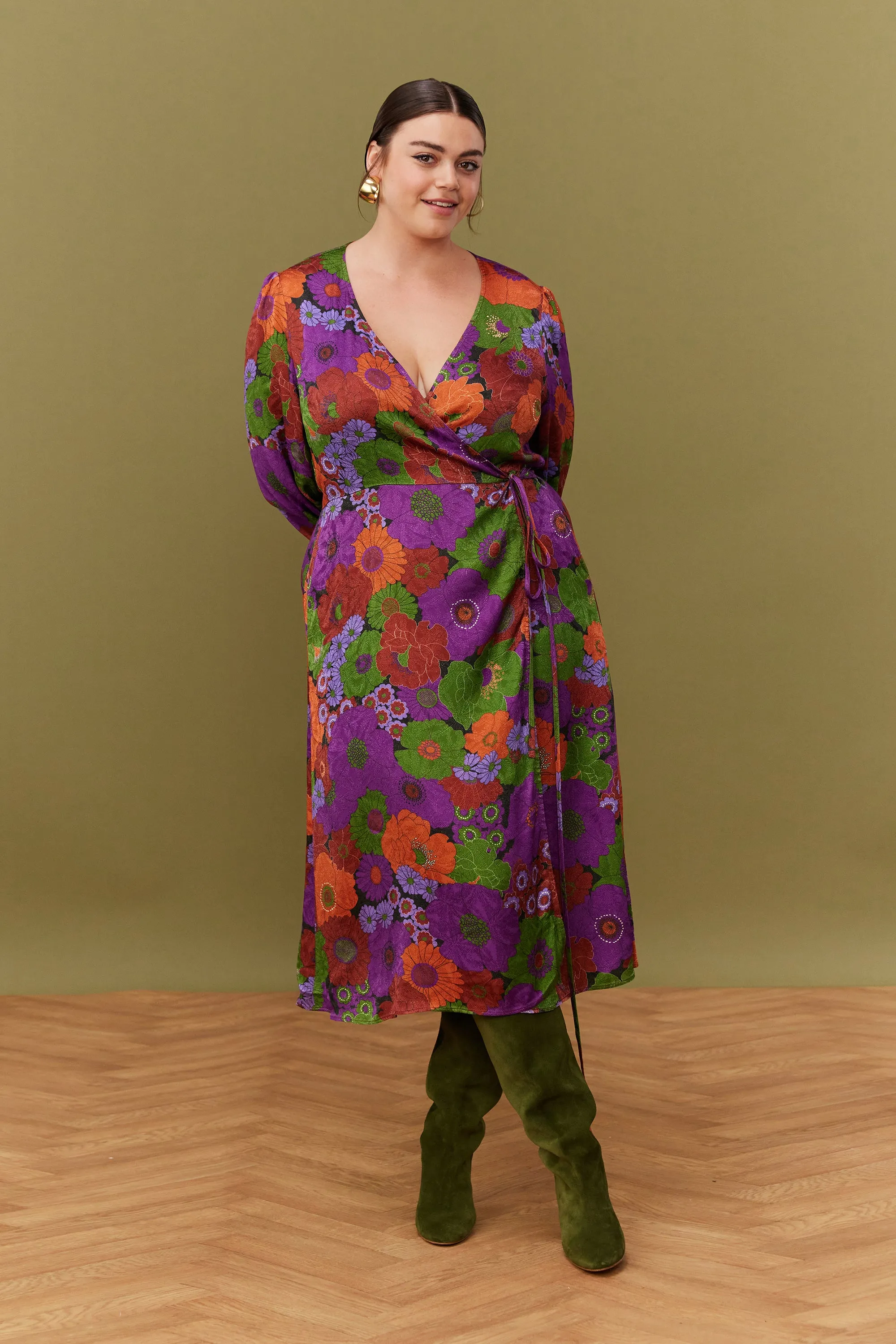 ROBE MARLA AUTUMN BLOSSOM