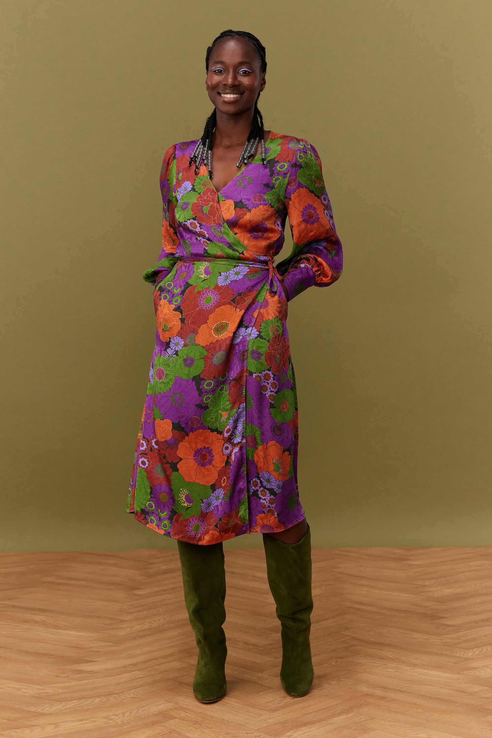 ROBE MARLA AUTUMN BLOSSOM