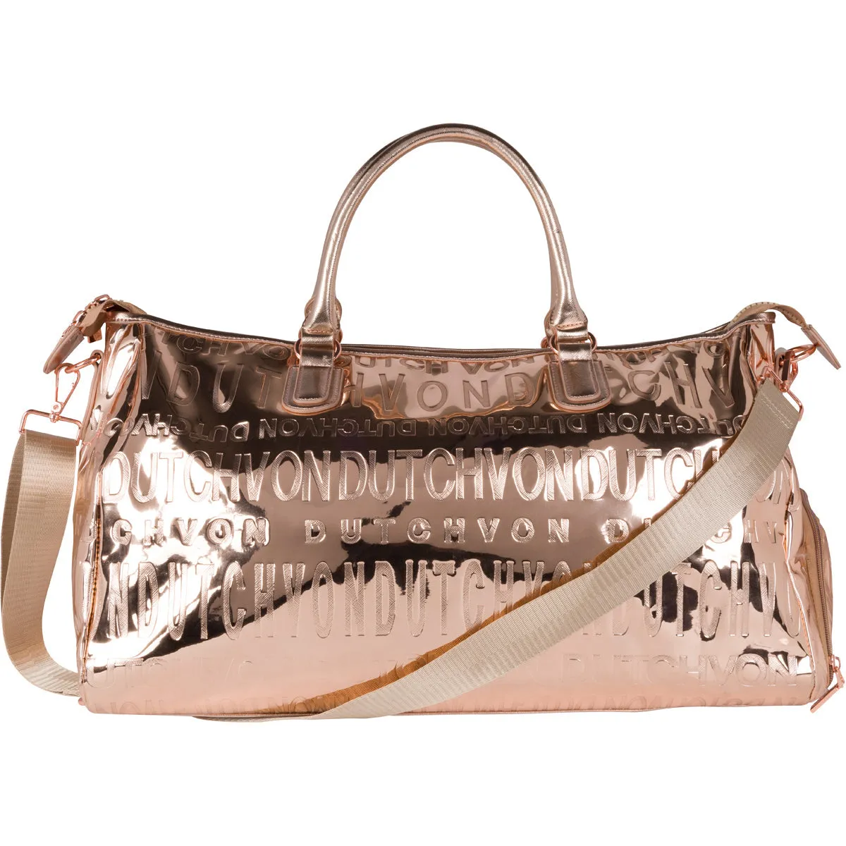 Rose Gold Overnight Gym Bag