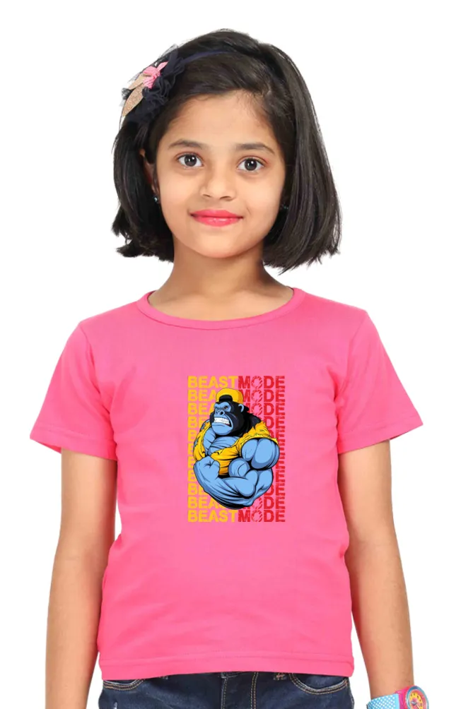 Round Neck T-Shirt (Girls) - Beast Mode (5 Colours)