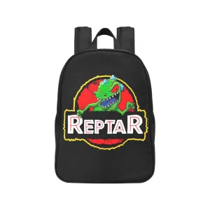 Rugrats Reptar Jurassic Park Logo Canvas Backpack