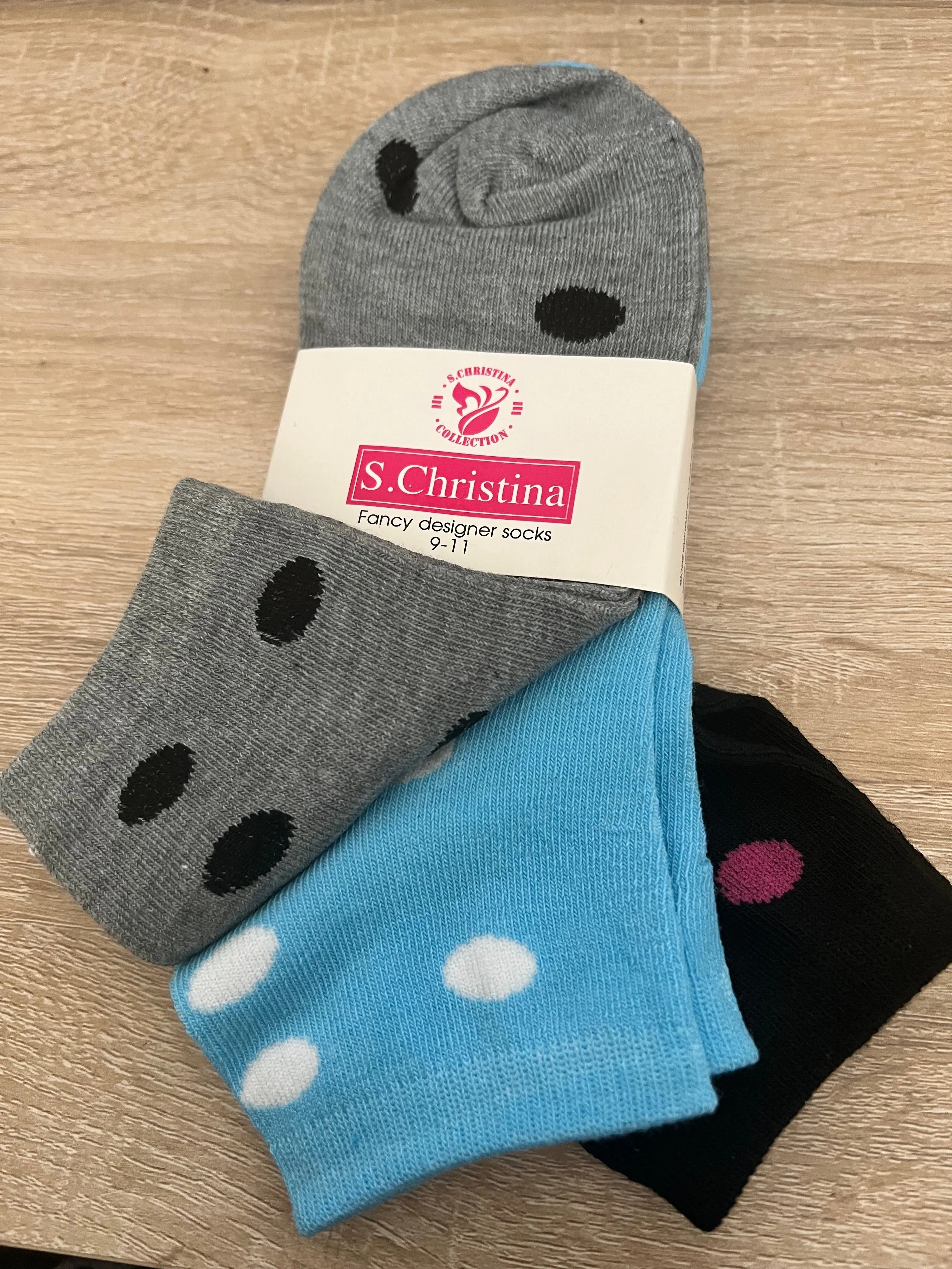 S Christina Collection Designer Ankle Sport Socks
