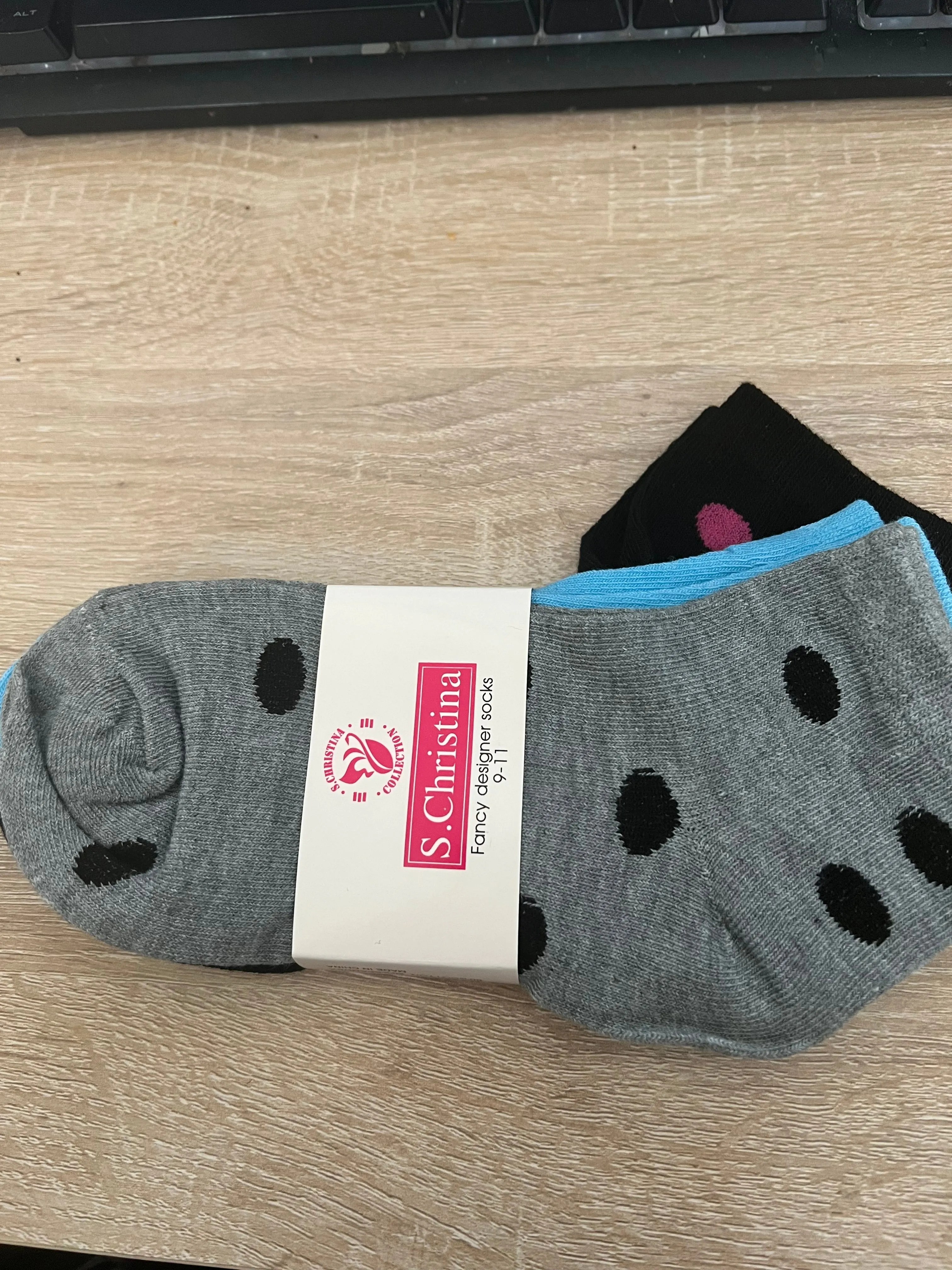 S Christina Collection Designer Ankle Sport Socks
