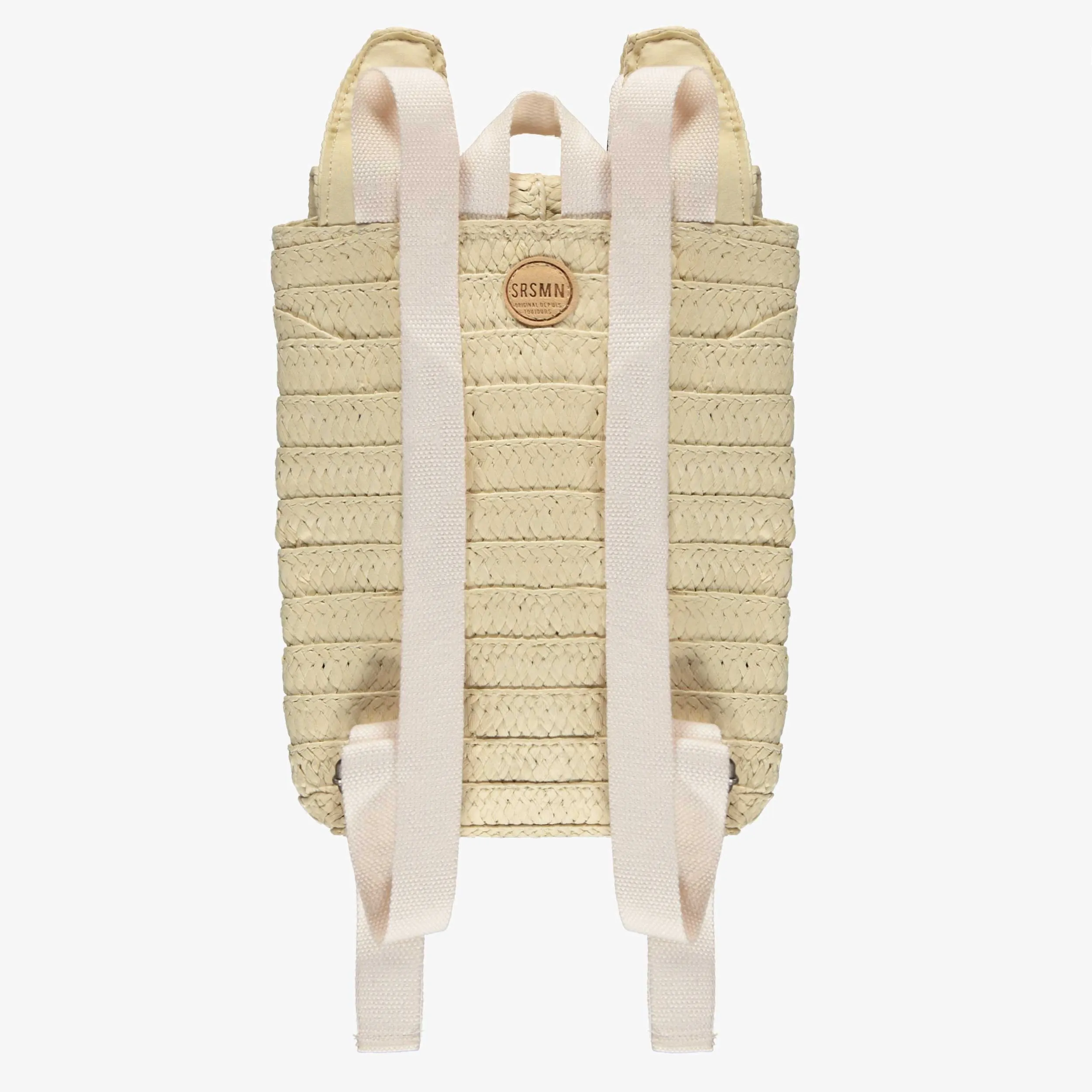 Sac à dos en paille en forme de lapin, enfant || Bunny shaped straw backpack, child