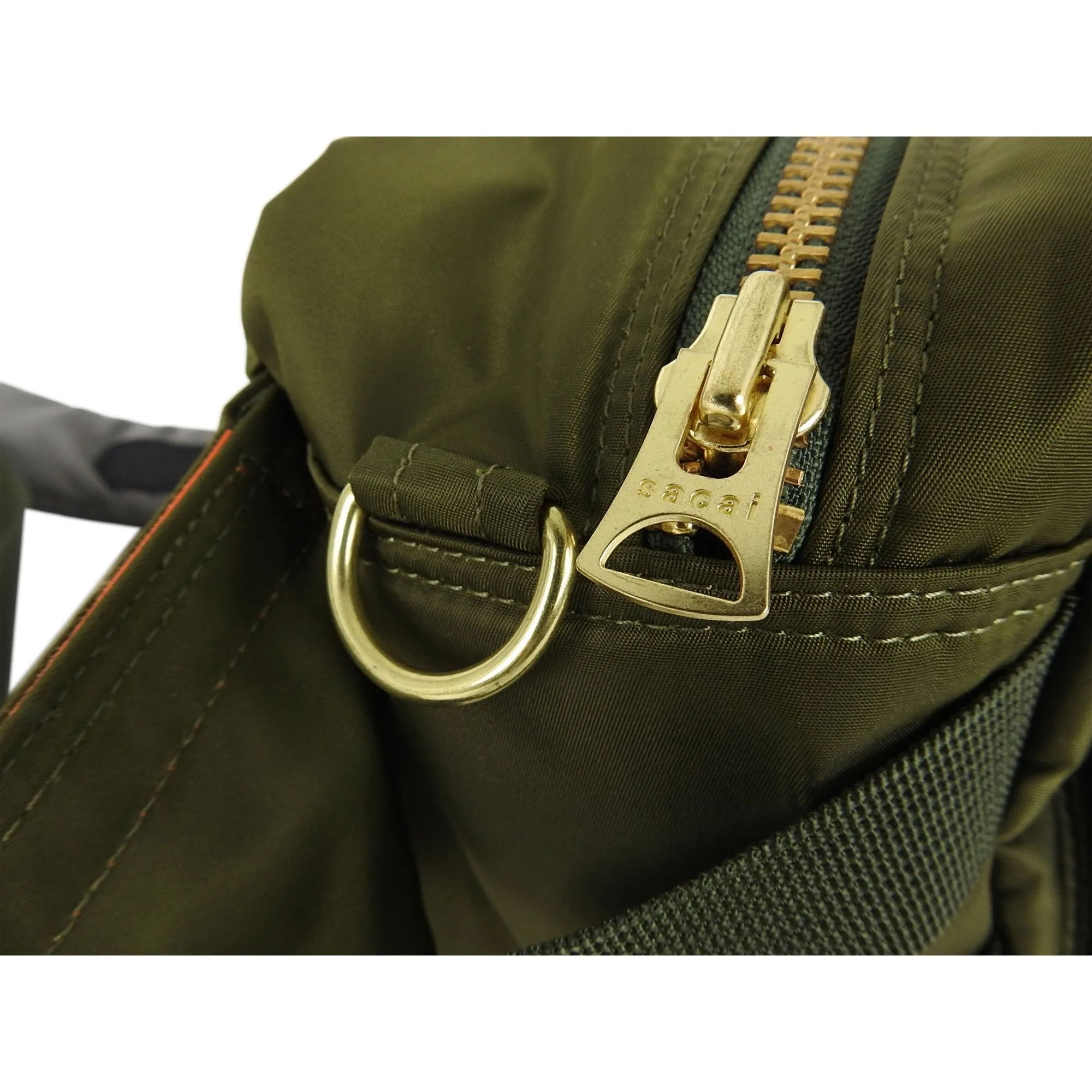 Sacai Army Green Nylon Cross-Body Belt Bag