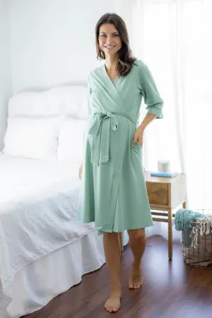 Sage Maternity / Nursing Robe