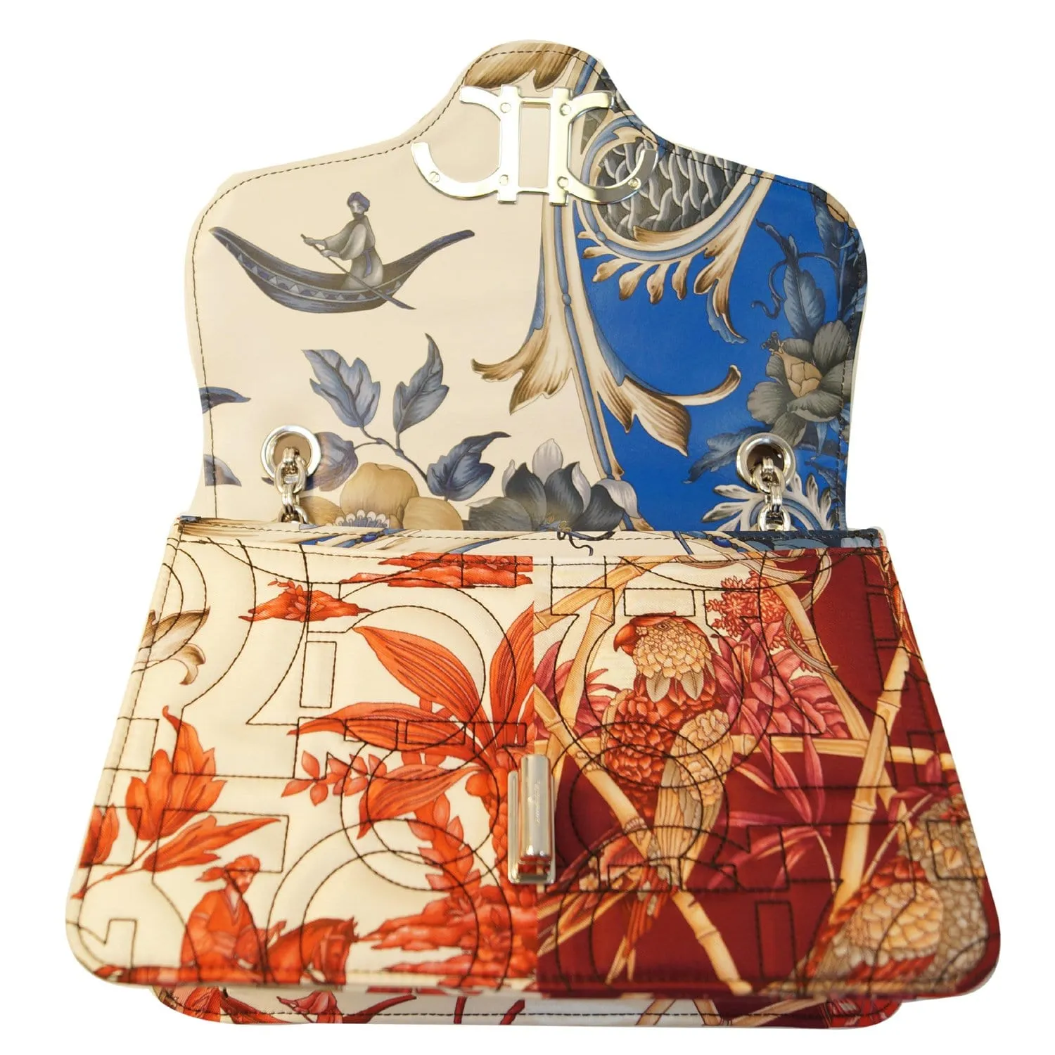 SALVATORE FERRAGAMO Quilted Multi-print Crossbody Bag Multicolor - 25% OFF