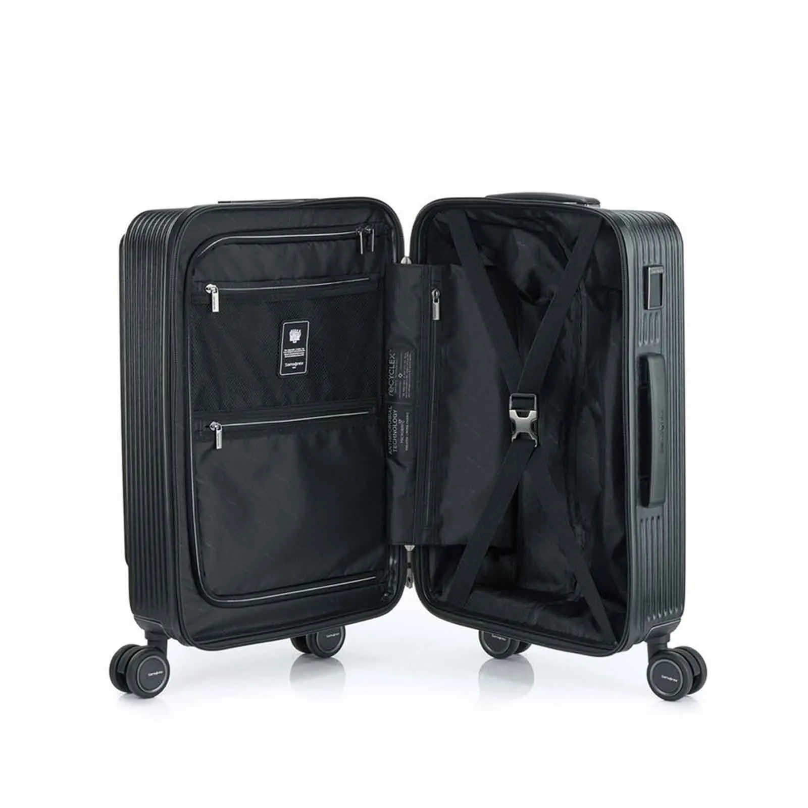 Samsonite Beamix 55cm Front Pocket Suitcase Black