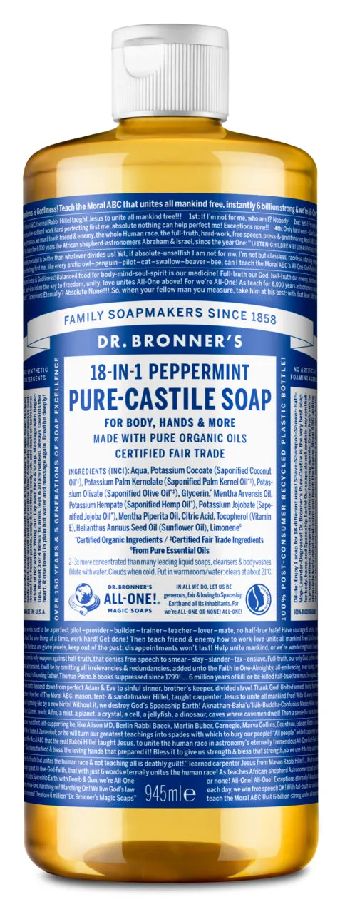 SAPONE LIQUIDO 18 usi in 1 MENTA