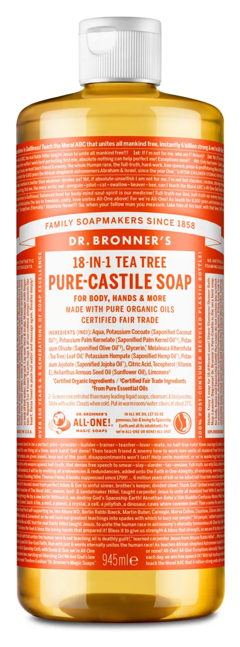 SAPONE LIQUIDO 18 usi in 1 TEA TREE