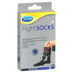 Scholl Flight Socks - Black