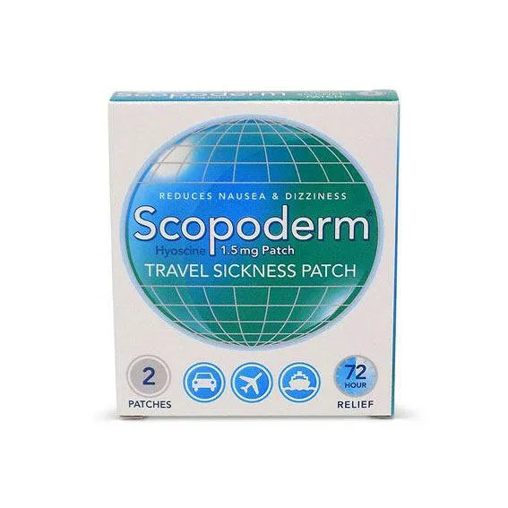 Scopoderm Patches - Travel Sickness Patches 2 patches/box