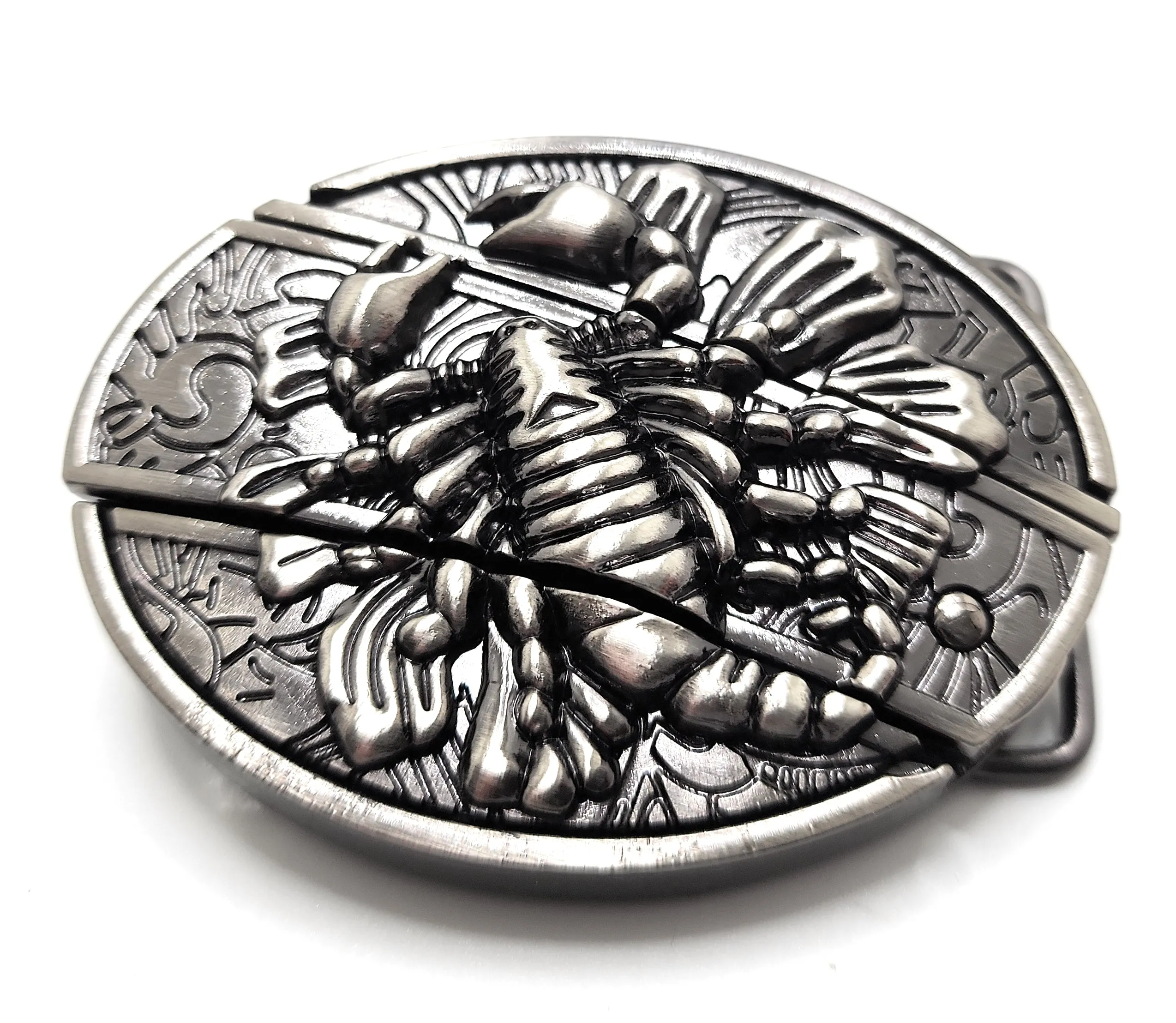 Scorpion Folding Knife Belt Buckle