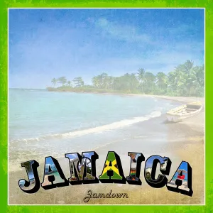 Scrapbook Customs 12x12 Paper - Jamaica Paradise Vintage