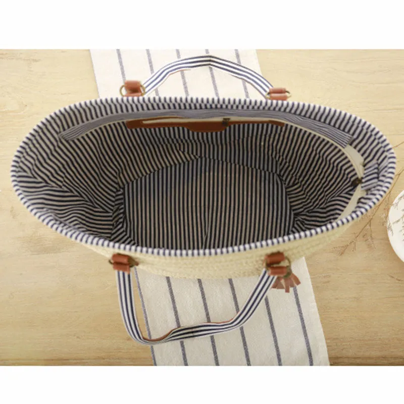 Sea-Side Woven Shoulder Bag