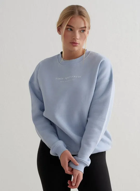 Serif Sweatshirt | Cloudy Blue