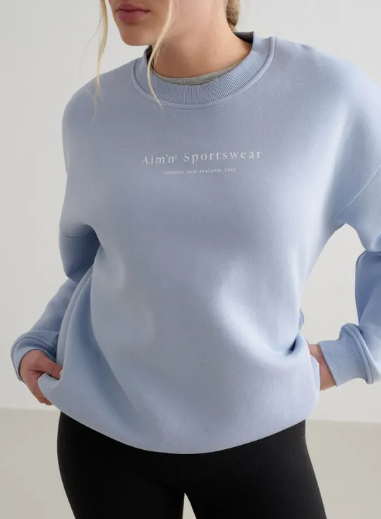 Serif Sweatshirt | Cloudy Blue