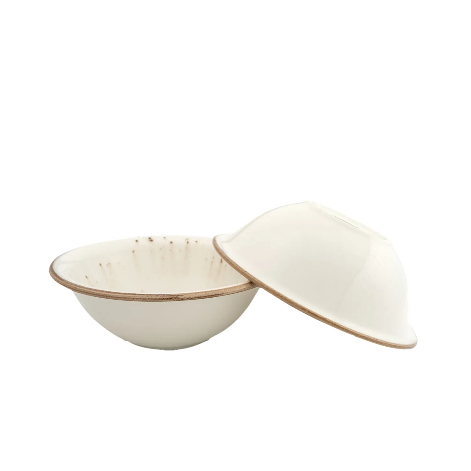 Set of 2 Porcelain Soup-Cereal Bowls