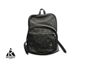 Seventh Grade Leather Cross Patch Backpack "Black"