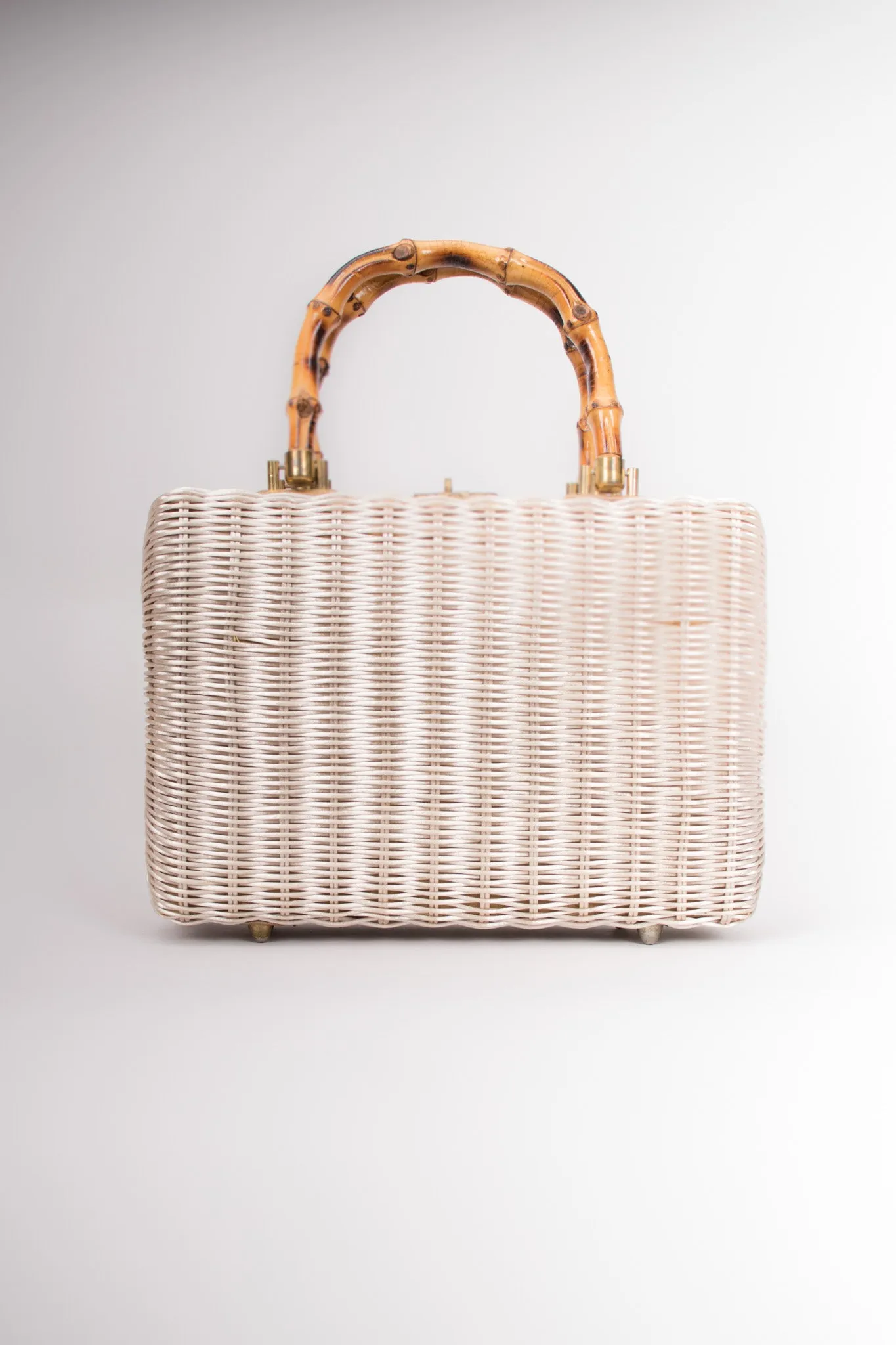 Shell Straw Box Bag
