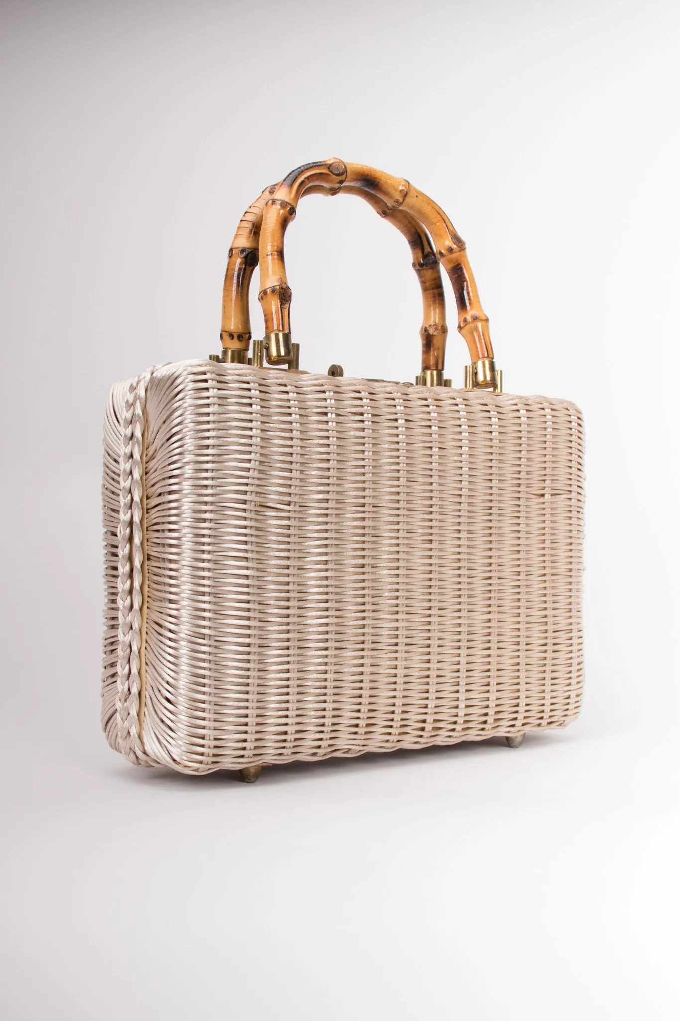 Shell Straw Box Bag