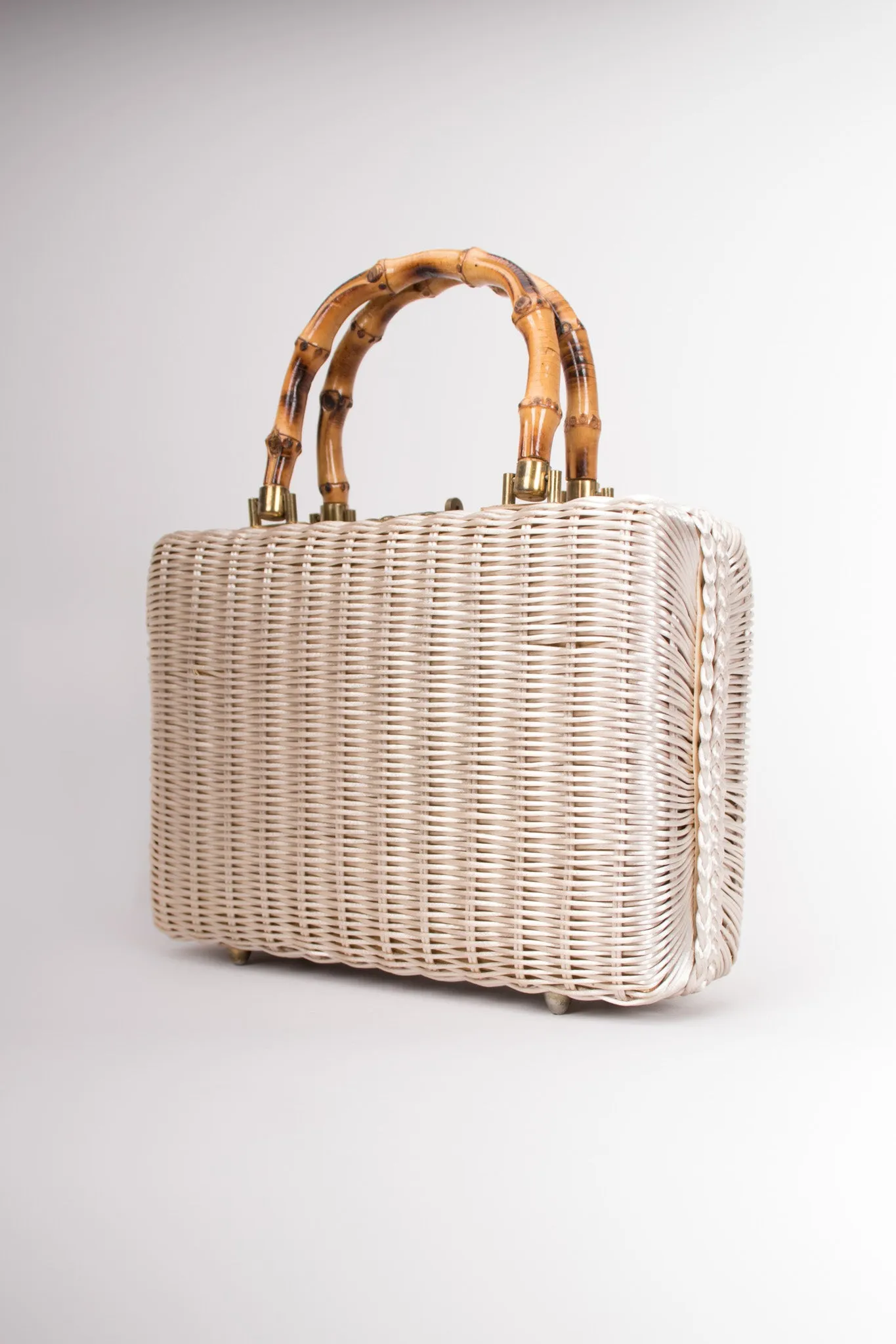 Shell Straw Box Bag