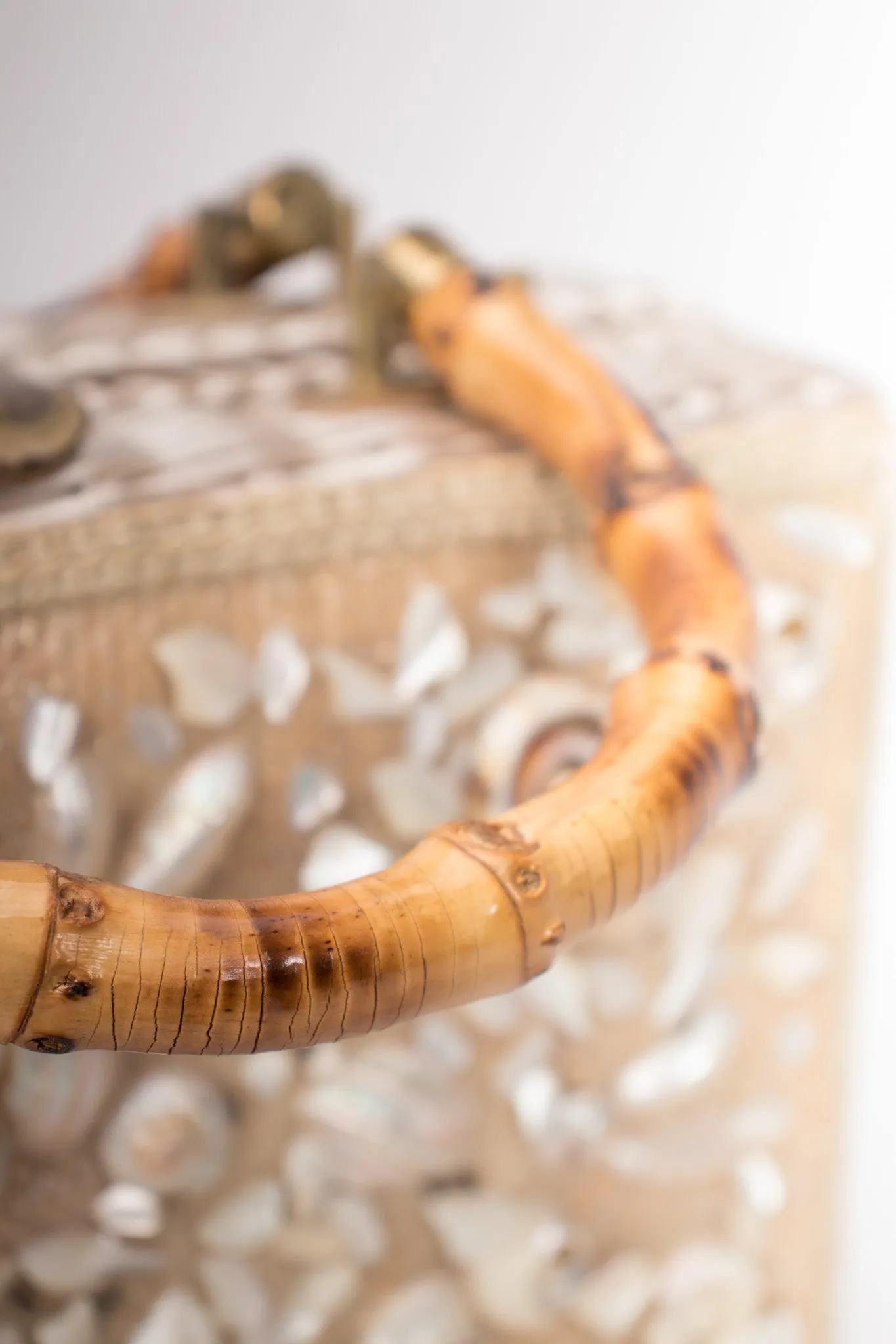 Shell Straw Box Bag