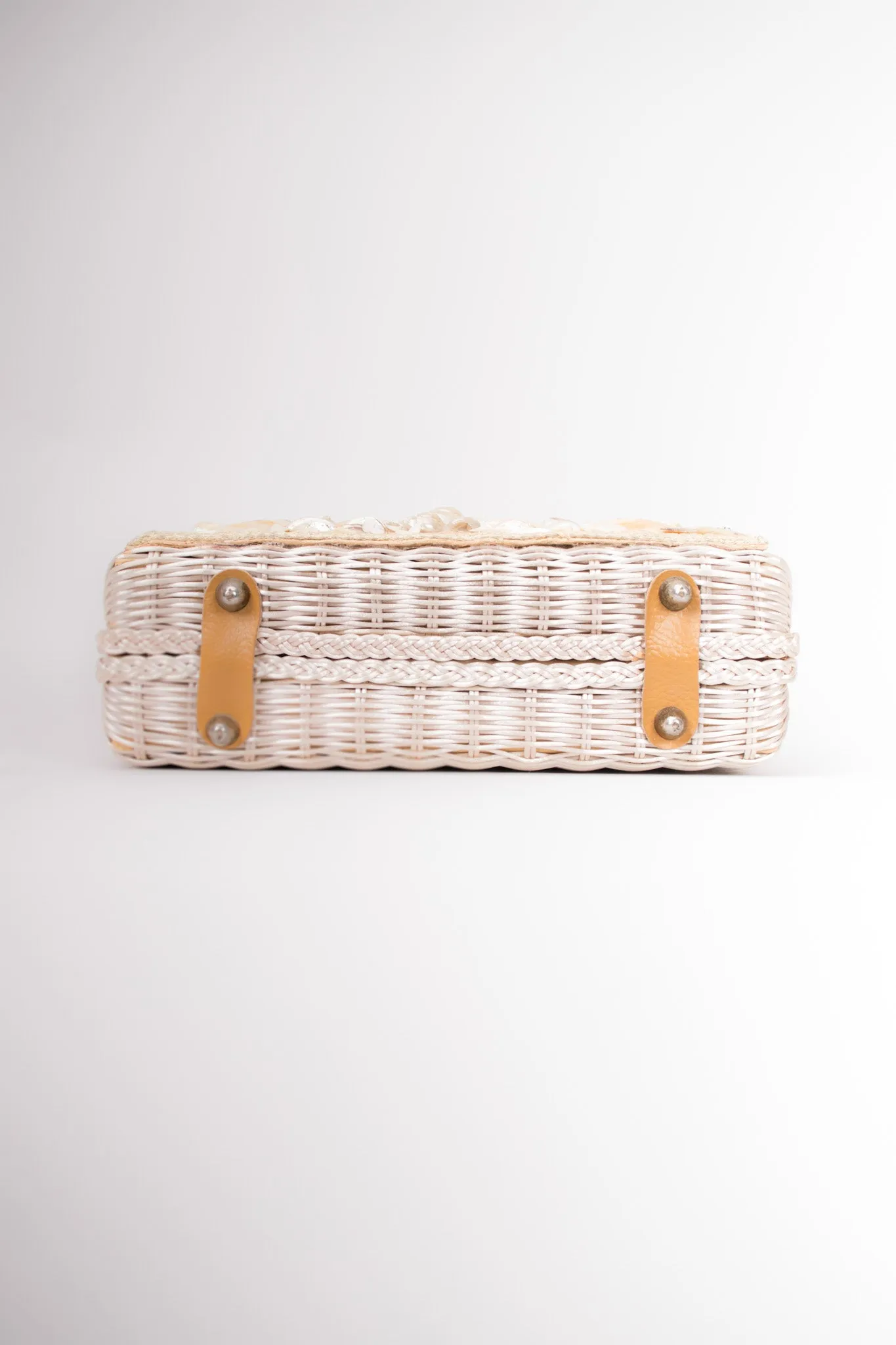Shell Straw Box Bag