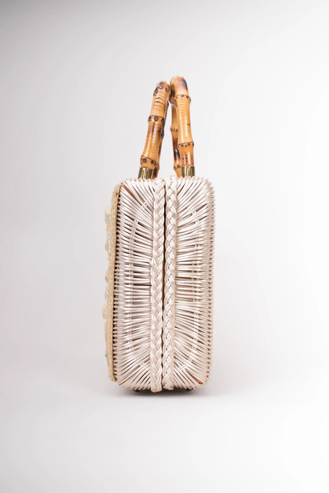 Shell Straw Box Bag