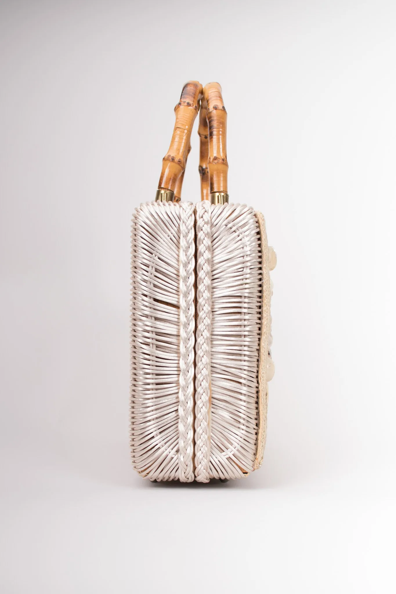 Shell Straw Box Bag