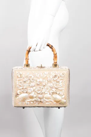 Shell Straw Box Bag