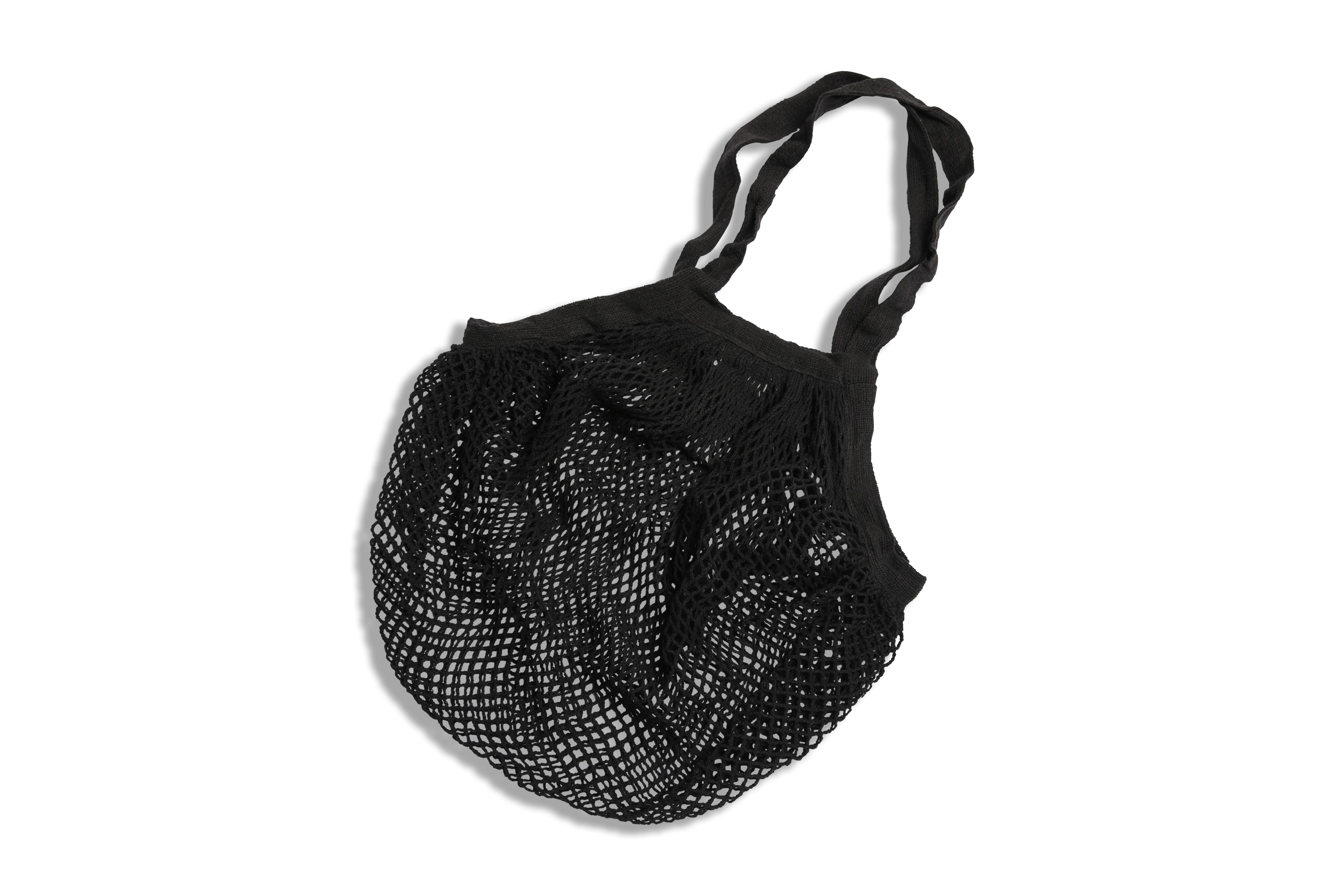 Shopping net of organic cotton - Black