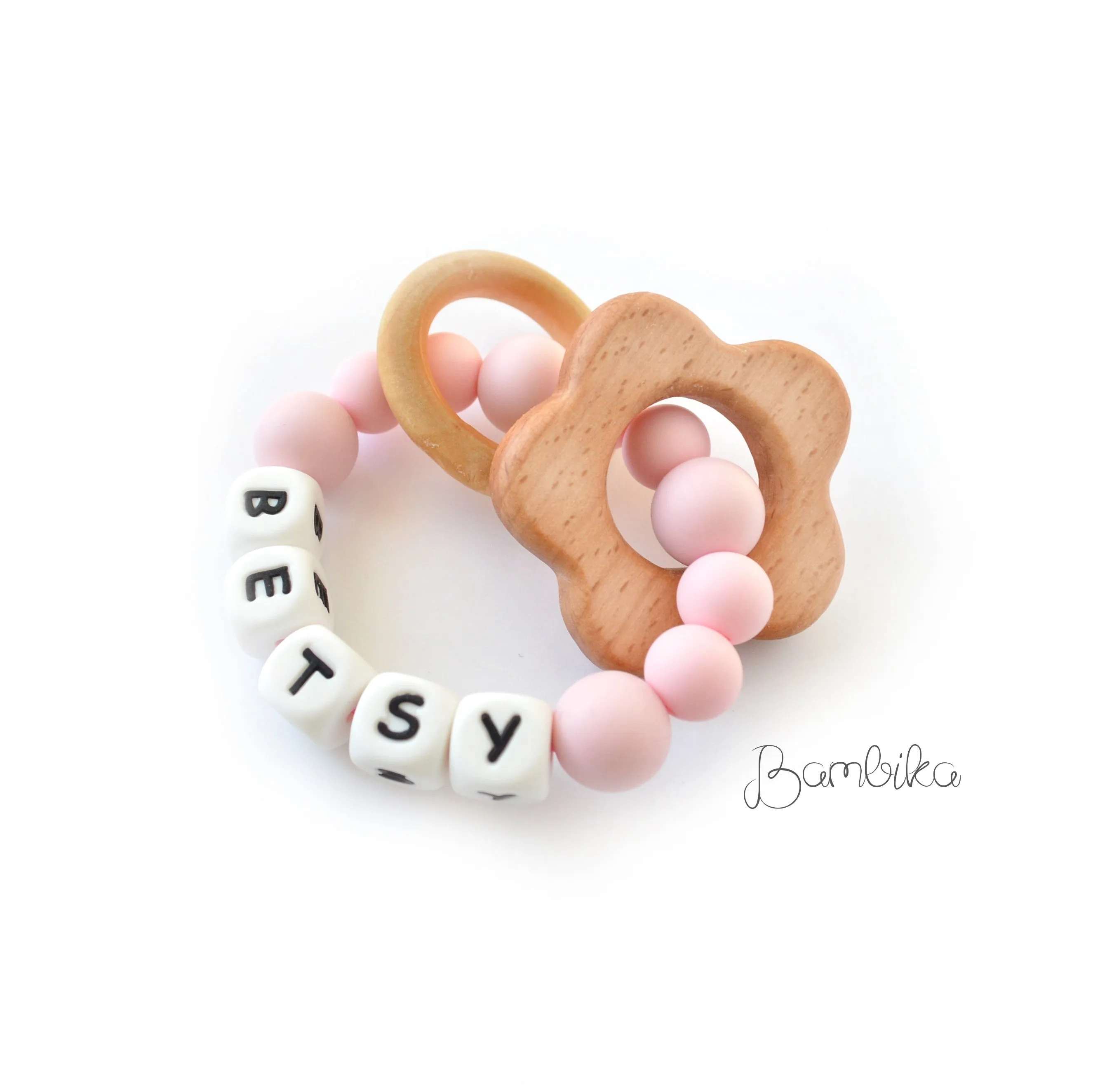 Silicone Ring Rattle | Personalized | Betsy