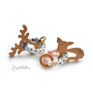 Silicone Ring Rattle | Personalized | My Deer