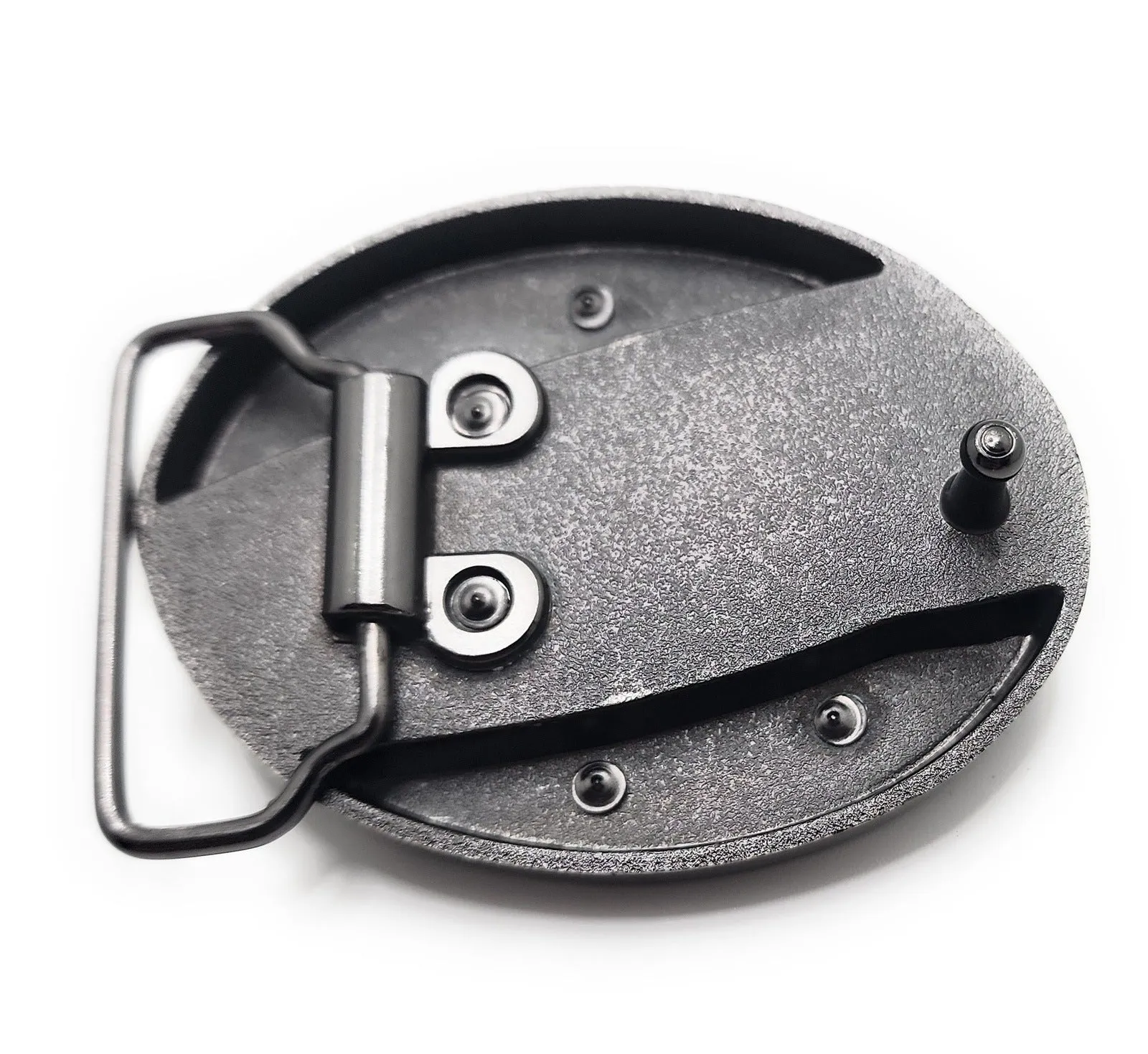 Silver Star Folding Knife Belt Buckle