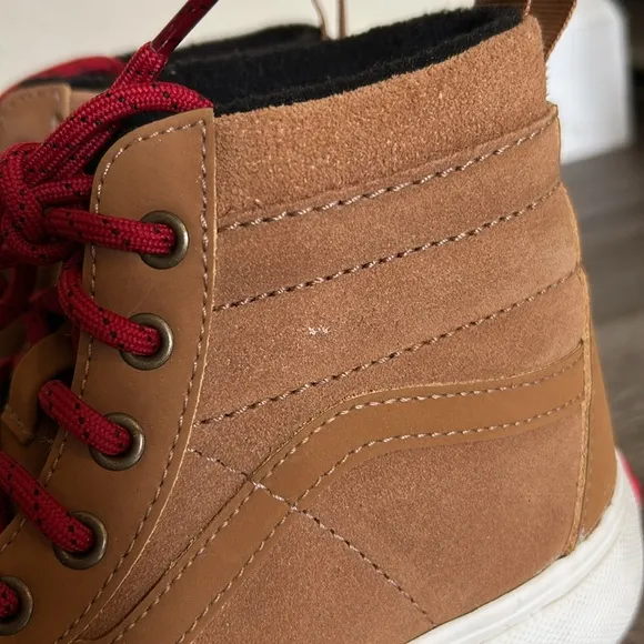 Size 3.0 Vans Sk8 Hi MTE-1 Skate Shoe - Little Kid - Chipmunk Tan - Insulated