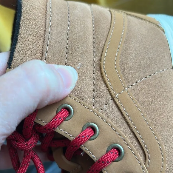 Size 3.0 Vans Sk8 Hi MTE-1 Skate Shoe - Little Kid - Chipmunk Tan - Insulated