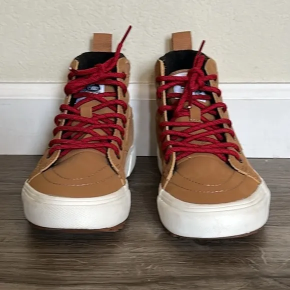 Size 3.0 Vans Sk8 Hi MTE-1 Skate Shoe - Little Kid - Chipmunk Tan - Insulated