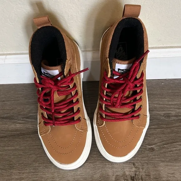 Size 3.0 Vans Sk8 Hi MTE-1 Skate Shoe - Little Kid - Chipmunk Tan - Insulated