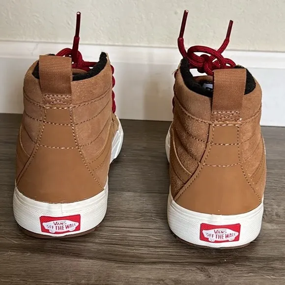 Size 3.0 Vans Sk8 Hi MTE-1 Skate Shoe - Little Kid - Chipmunk Tan - Insulated