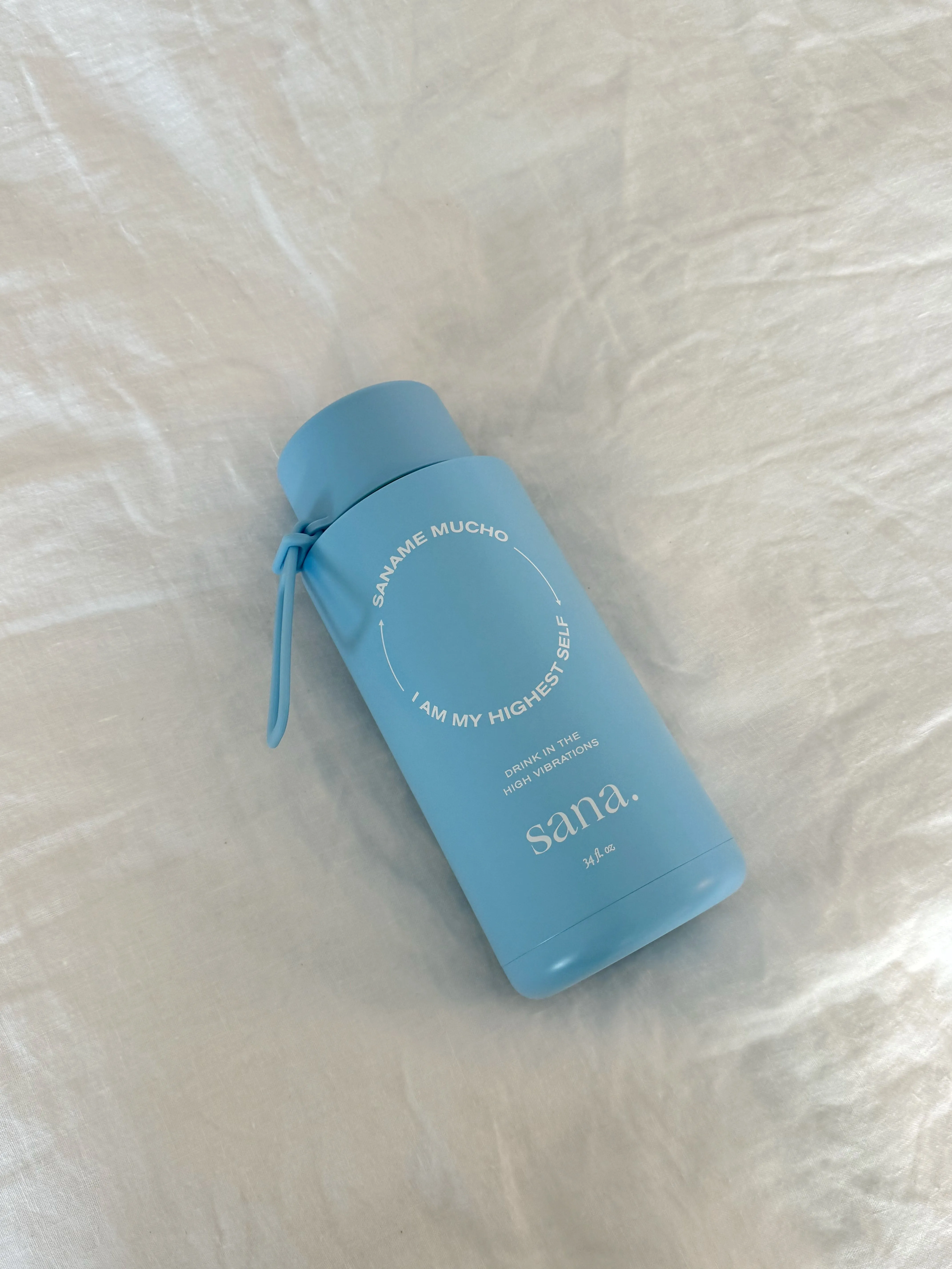 Sky Blue High Vibe Ceramic Water Bottle