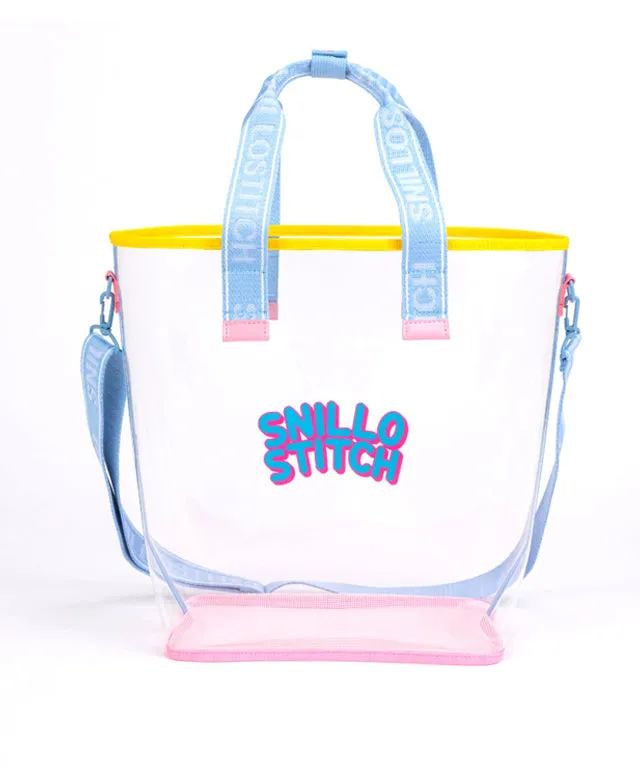 SNILLO STITCH 2-Way Beach Bag - Cherry Pink