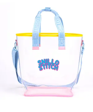 SNILLO STITCH 2-Way Beach Bag - Cherry Pink